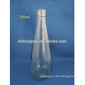 Factory supply 350ml mango juice glass bottle&tomato sauce glass bottle and hot sauce glass bottle with plastic cap